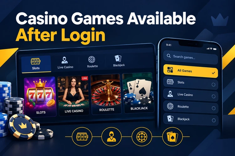 Casino Games Available After Login